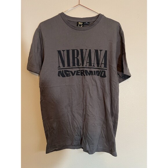 Nirvana Nevermind Band Tee Unisex Size M Gray Black - Picture 1 of 6